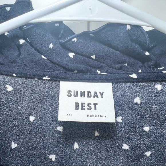 SUNDAY Best New Ruffle Wrap Dress - XXS - Picture 4 of 11